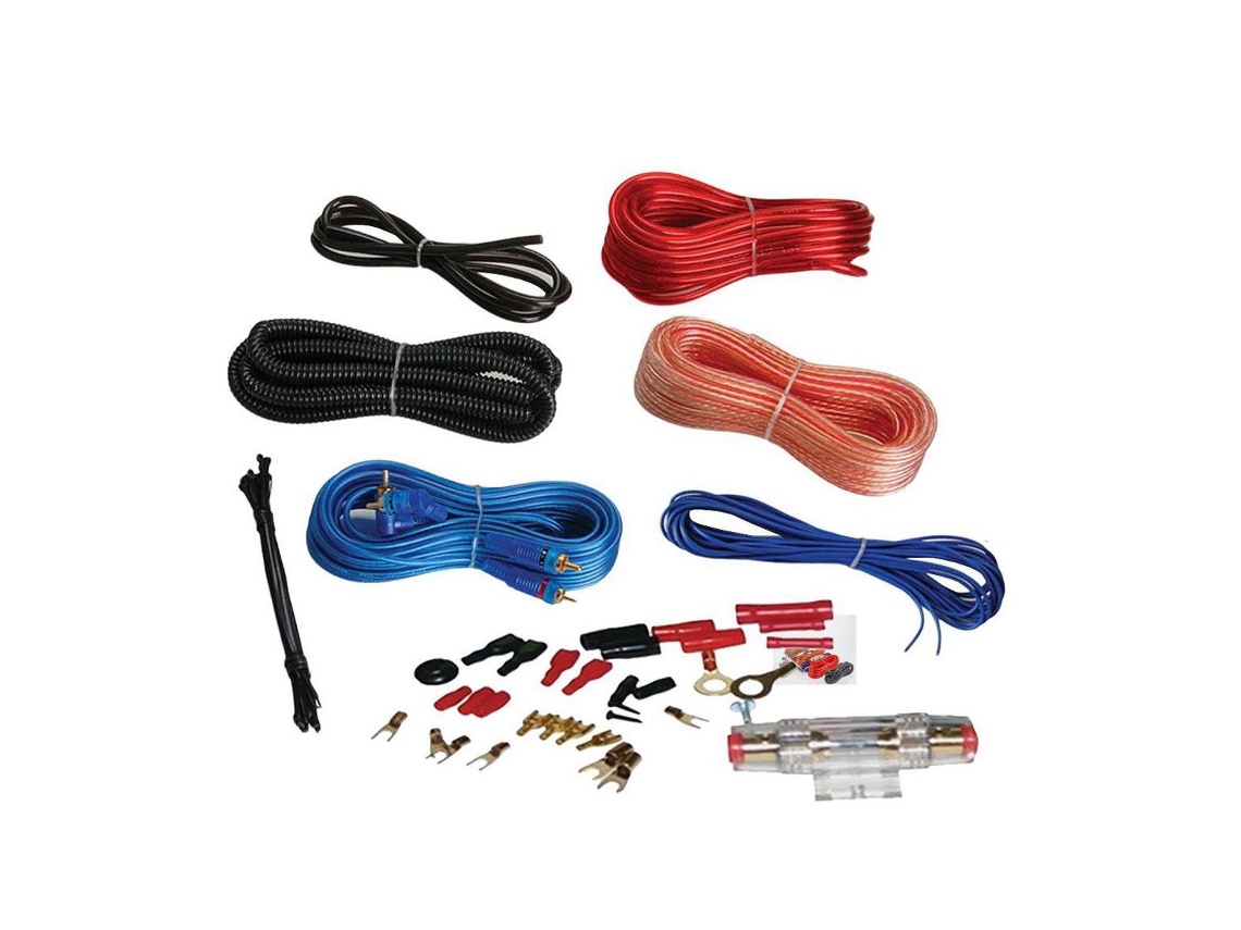 G-Car-Ampkit-30 :Kit de Cabos Completo para Amplificador/Colunas 30A