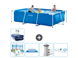 Intex Piscina Com Estrutura Retangular - 300x200x75 Cm - 6-peças S20055