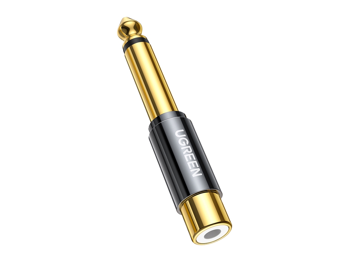 Adaptador de Áudio Rca Fêmea para 6,35 Mm Macho AQUAFORGE