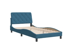 Bed Frame, Bed Frames Vidaxl Azul Madeira Processada (100 X 200 Cm)