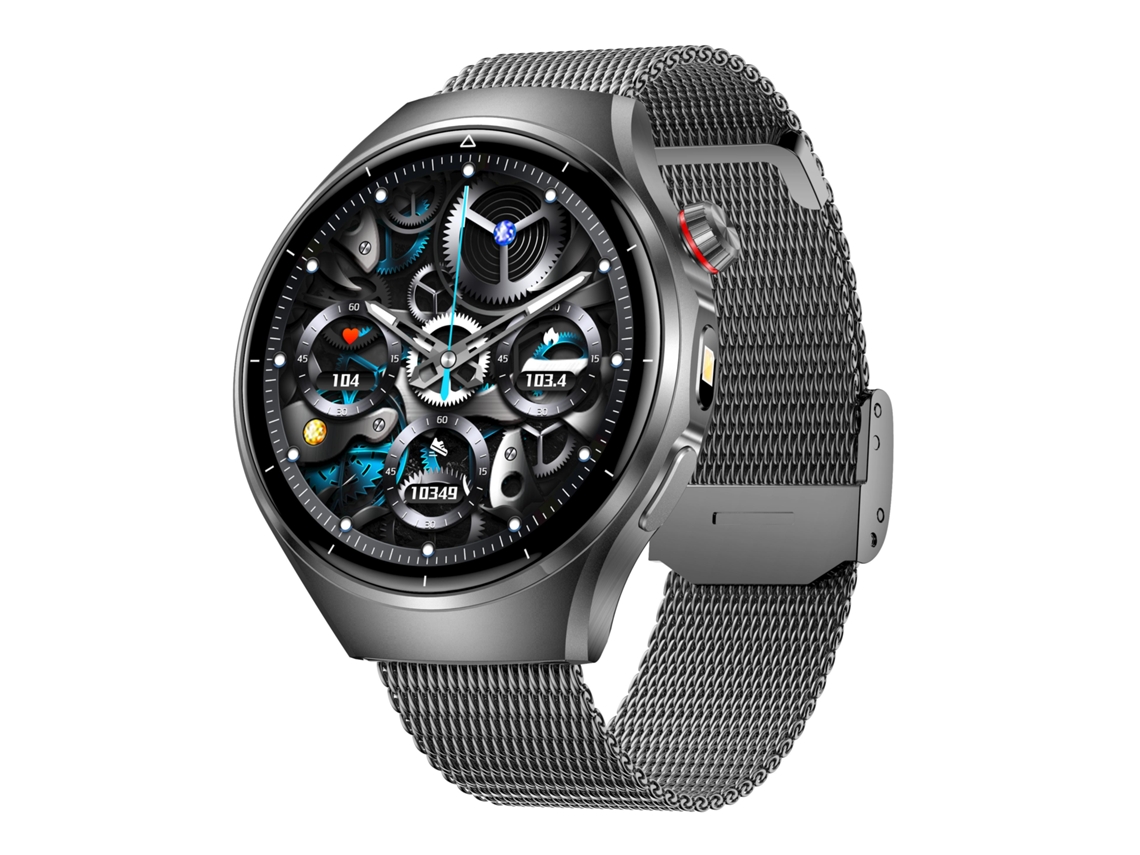 Smartwatch Chronus Bateria 1000 Mah Lanterna Led Ecrã 1,52 Polegadas Chamadas Bluetooth Preto