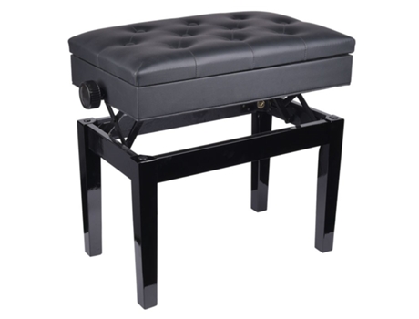 Bench 2 Bk Piano Bench With Storage V Tone