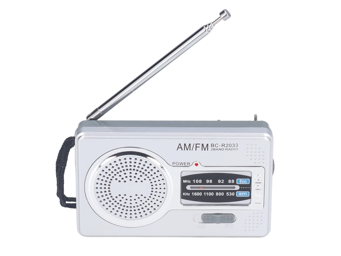 Walshlxq rádio Am Fm Portátil com Bateria, Material Plástico Impermeável, Receptor de Rádio para Entretenimento Ao Ar Livre (bc r2033)
