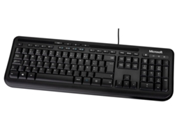Teclado MICROSOFT 600 (USB - Idioma Português - Teclado Numérico)
