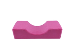 Travesseiro Em Esponja Respirável Em Forma De U Para Cílios Graftados Extensão Magenta