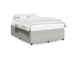Bed Frame, Bed Frames Vidaxl Cinzeto Veludo (140 X 200 Cm)