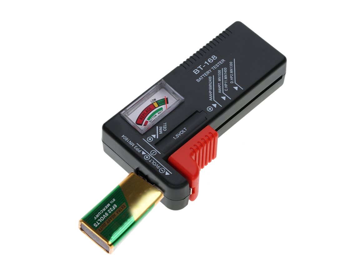 Probador Universal De Pilhas Aa/aaa/c/d/9v/1.5v E Botão De Voltagem