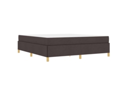 Estrutura Da Cama Vidaxl Castanho Tecido (180x200 Cm)