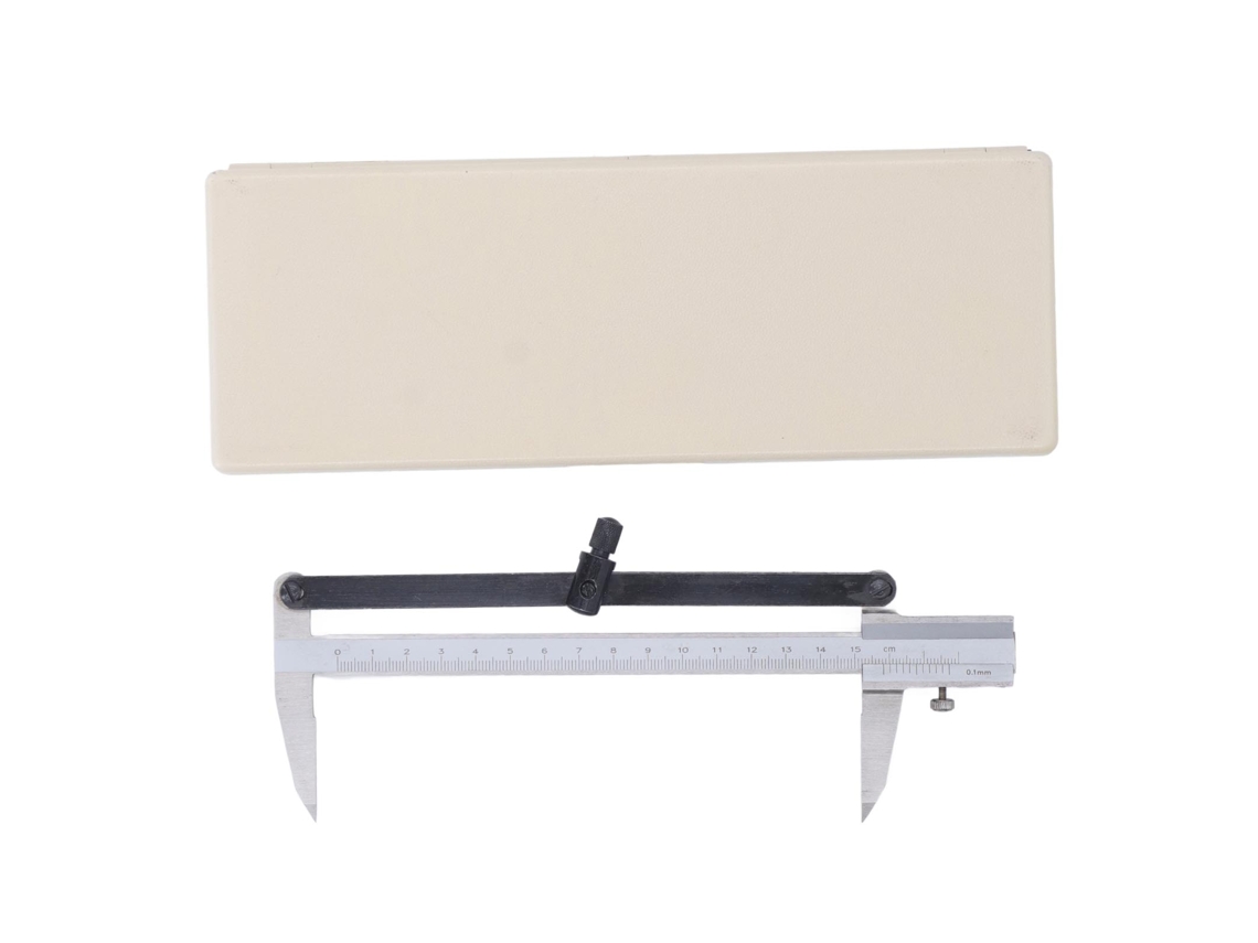 Compasso De Medição De Calibre Aço Inox 0-150mm Design Ergonômico Para Carpintaria