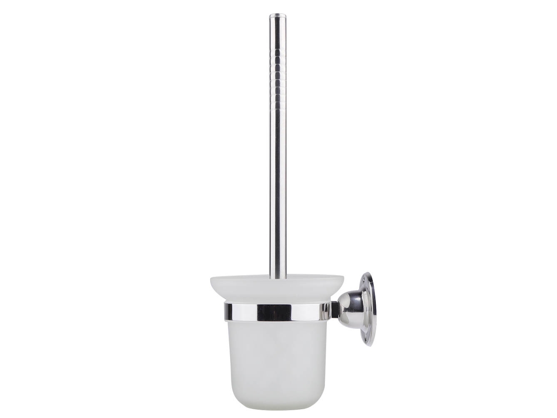 Escova Sanitária de Aço Inoxidável para Parede com Suporte AQUAFORGE