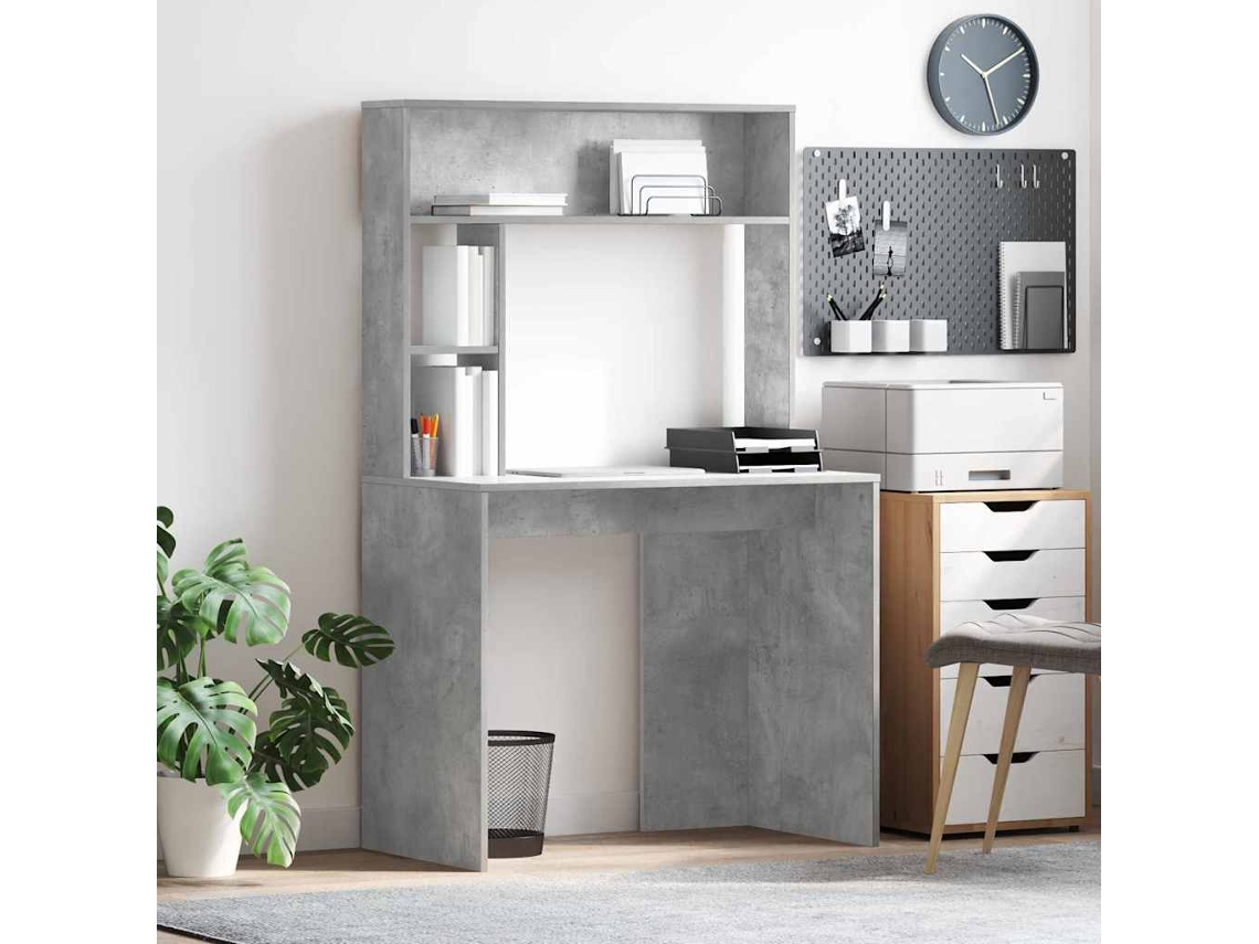 Vidaxl Mesa Cinzento 91 X 50 X 149 Cm Derivados De Madeira