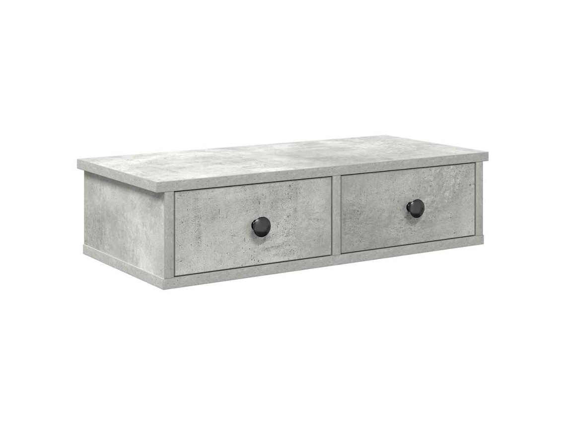 Wall Shelf, Wall Shelves Vidaxl Cinzeto Madeira Processada (60 X 28 X 15 Cm)