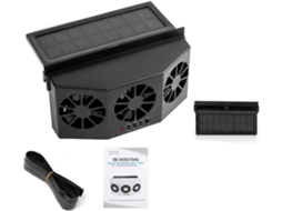 Ventilador para carro com 3 saídas de ar, 4500 RPM, para saídas de ar dianteiras e traseiras do carro.