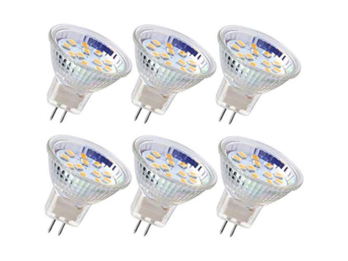 6pcs Lâmpadas Led Mr11 3w Branco Quente S/MARCA