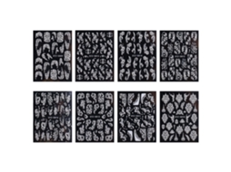 Adesivos para Unhas 5D em Relevo 8 Folhas Auto-Adesivos Decoração para Unhas NEVEANCE