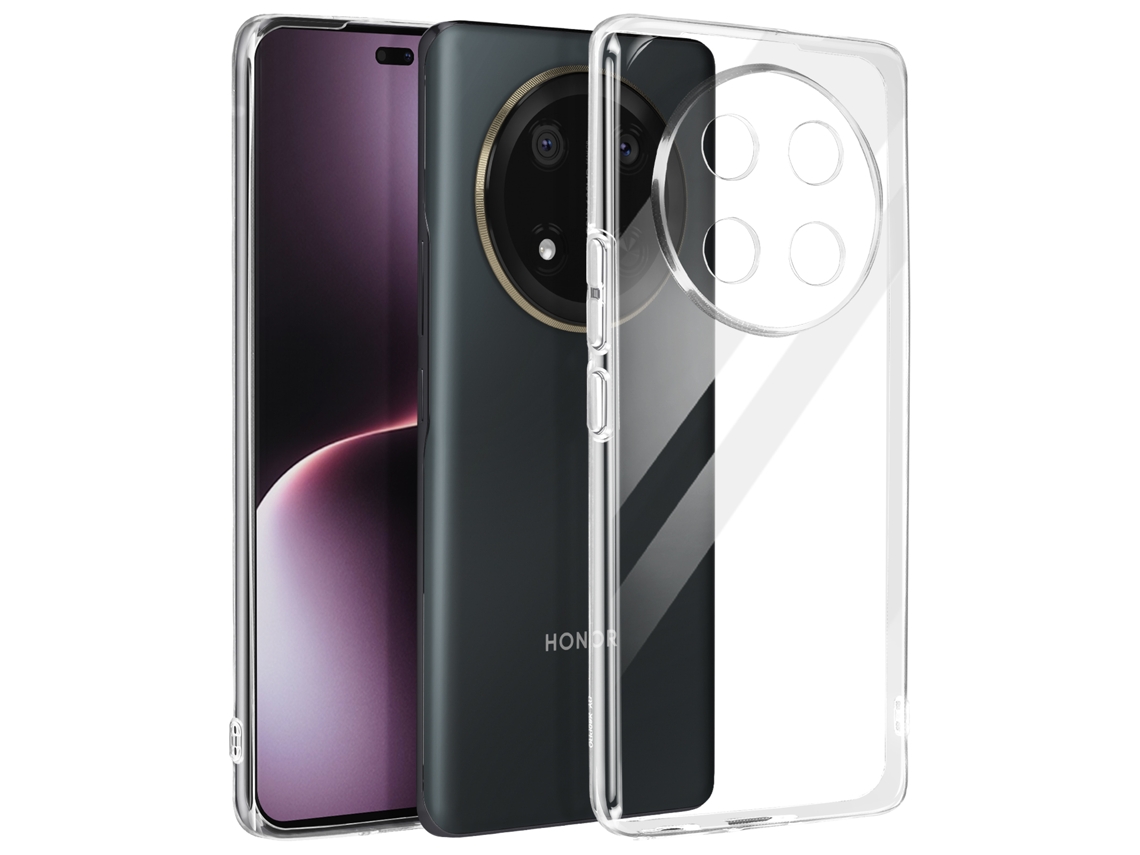 Capa Para Honor Honor Magic 7 Lite Mayaxess Silicone Textura Macia Transparente