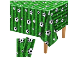 2026 manteles de Mesa de Fútbol, 2 Unidades, Design de Bola e Campo, Tela Biodegradável Pe, para Festas Temáticas