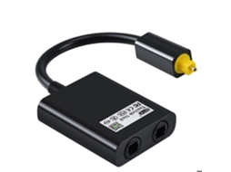 Adaptador de áudio 1 par 2, divisor óptico de cabo digital, adaptador de áudio de fibra óptica, adaptador distribuidor de fibra. Gigicial