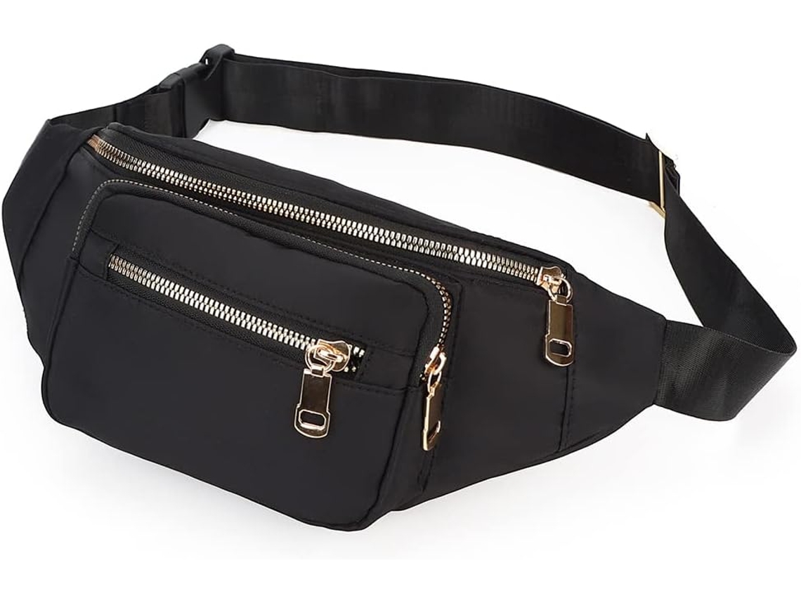Bolsa De Cintura Impermeável Unissexo - Pochete Desportiva Com 4 Bolsos Para Caminhadas