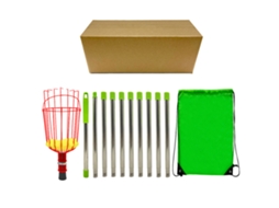 Cesta De Cosecha De Frutas Com Palo Telescópico Ajustável De 4m - Ferramenta De Colheita De Frutas Para Jardim