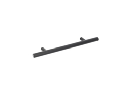 Puxador para Móveis em Aço Inoxidável com 128 mm de distância central e acabamento Preto Mate, conjunto de 6 HARDWAREXCHANGE