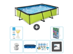 Piscina Exit Retangular 300x200x65 Cm 5 peças S238 EXIT TOYS