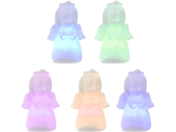 Conjunto De 5 Peças Luzes Noturnas Em Forma Anjo, Pequena Decoração