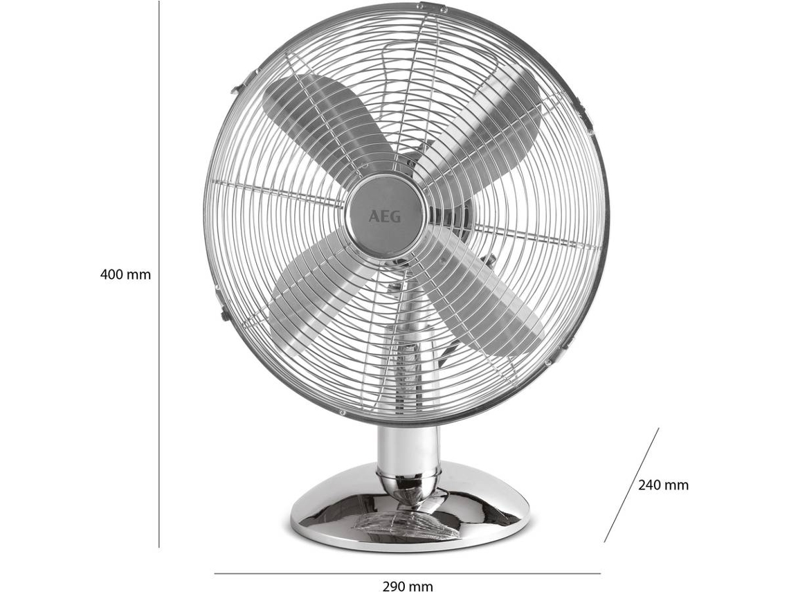 Ventoinha de Mesa AEG VL 5525 (2 velocidades - 30 W - Diâmetro 25 cm)