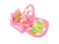 Primerox tapete de Ginástica Musical Luz Bebê Balão Ar Quente Rosa Chute Piano Animais