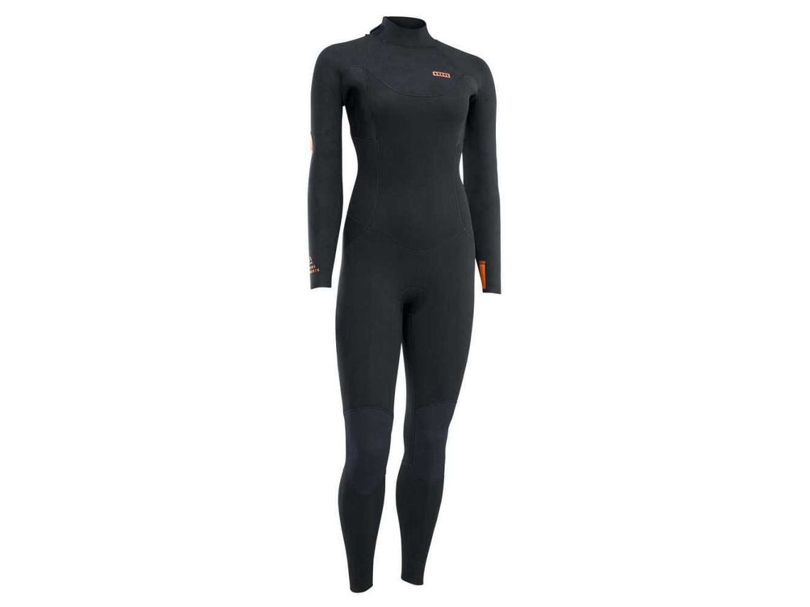 Terno de Neoprene Feminino Manga Longa com Zíper Nas Costas Element 5/4 Mm Preto Lion