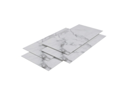 Revestimento de Parede Bladel 16 Painéis Pvc 120X60Cm Mármore Branco NEU.HAUS NEU.HAUS