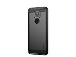Capa De Tpu Macia Com Textura Escovada Em Fibra De Carbono Da Série Mofi Gentleness Para Motorola Moto G Play 2021 (vermelha)