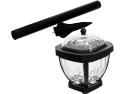 Luminária De Parede Solar Led À Prova D'água Para Exterior, Ideal Para Pátios, Luz Branca.