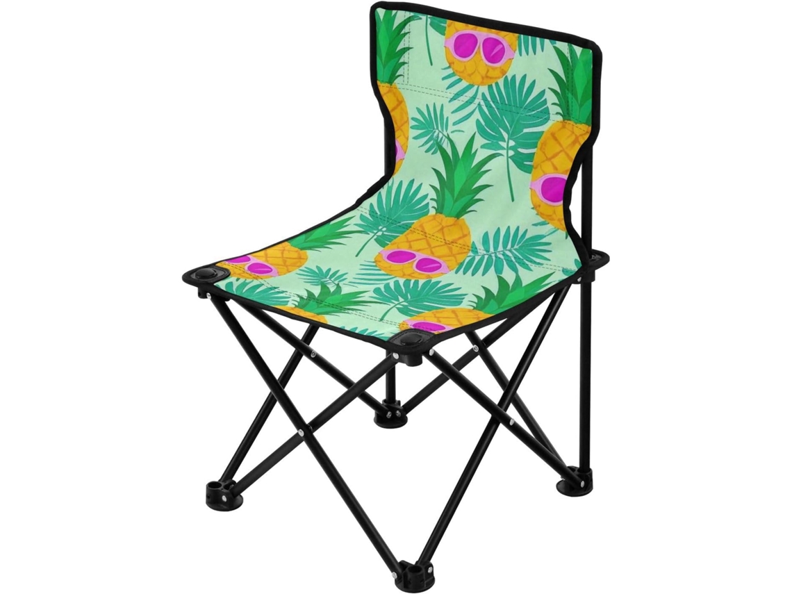 Cadeira de Camping Alipis em Nylon, Ferro, Tecido e Pe Dobrável leve resistente para camping