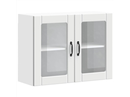 Armário de Parede de Cozinha Porta Vidro Lucca Branco MAISON EXCLUSIVE