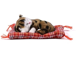 Gato de Pelúcia - Brinquedo de Simulação de Gato - Cama Macia - Presente para Crianças - 14x17 cm - Aparência Realista - Gato de Pelúcia