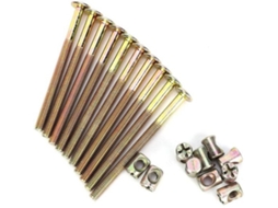 Parafusos De Móveis 10 Unidades - Conectores - Rolamentos Cilíndricos - Aço Carbono - M6 90 Mm - Acionamento Pozidriv - Durável E Resistente À Corrosã