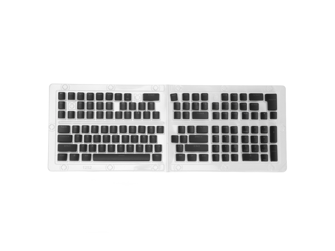 Teclas Pbt Translúcidas Pudding Oem 129 Teclas Moldagem Duas Cores para Teclado Mecânico