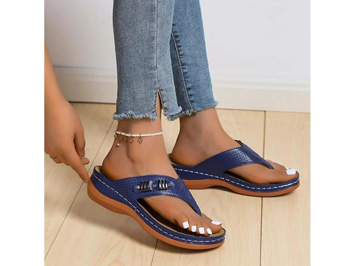 Sandálias Ortopédicas Mulher com Sola Ergonômica Xgz 43 Azul