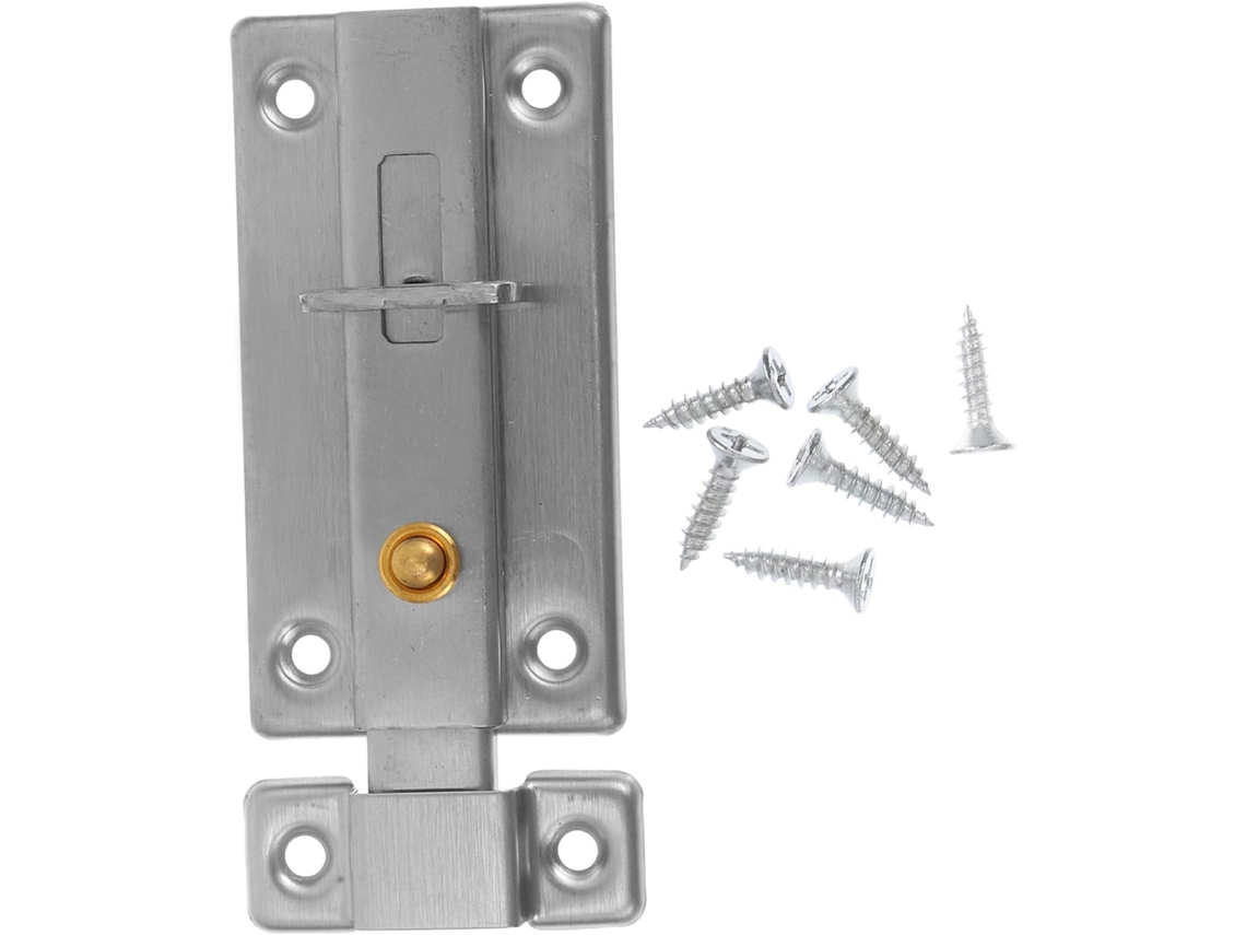 Fechadura Deslizante De Aço Inoxidável Com Cabeça Dupla Ultechnovo Portas Internas 4 Polegadas, Ideal Boxes De