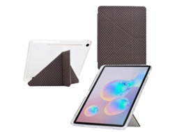 Capa de couro inteligente Webake para tablet com textura de pirâmide e dobra em Y