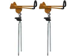 Rebe-suporte De Vara De Pesca 2 Peças Aço Inoxidável Ajustável 360° Estável Para Vara De Pesca Universal