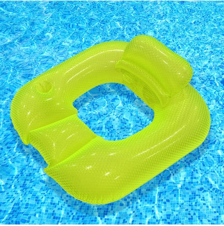 (amarelo) Tapete Inflável Quadrado Flutuante, Ideal Para Praias, Festas Na Piscina E Parques Aquáticos.