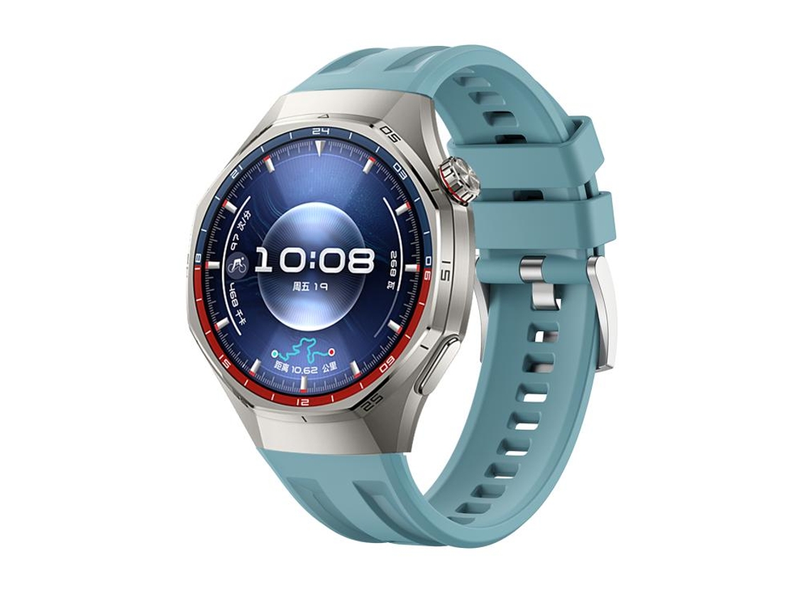 Bracelete para Huawei Watch Gt 6 Pro XIAOMOYU em silicone cor sólida com conexão dupla ranhura azul céu