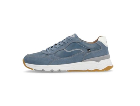 Sapatos de Homem RIEKER Evolution Camurça Azul (46)