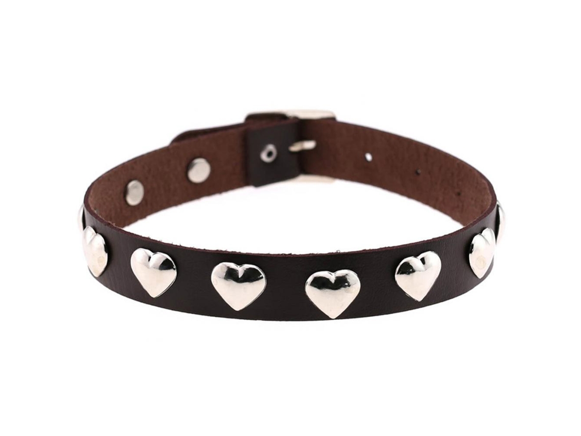 Colar De Clavícula Forma De Coração Com Rivet