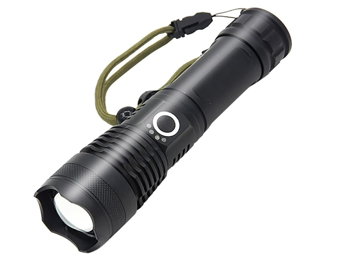 Lanterna Led, Recarregável, Preto