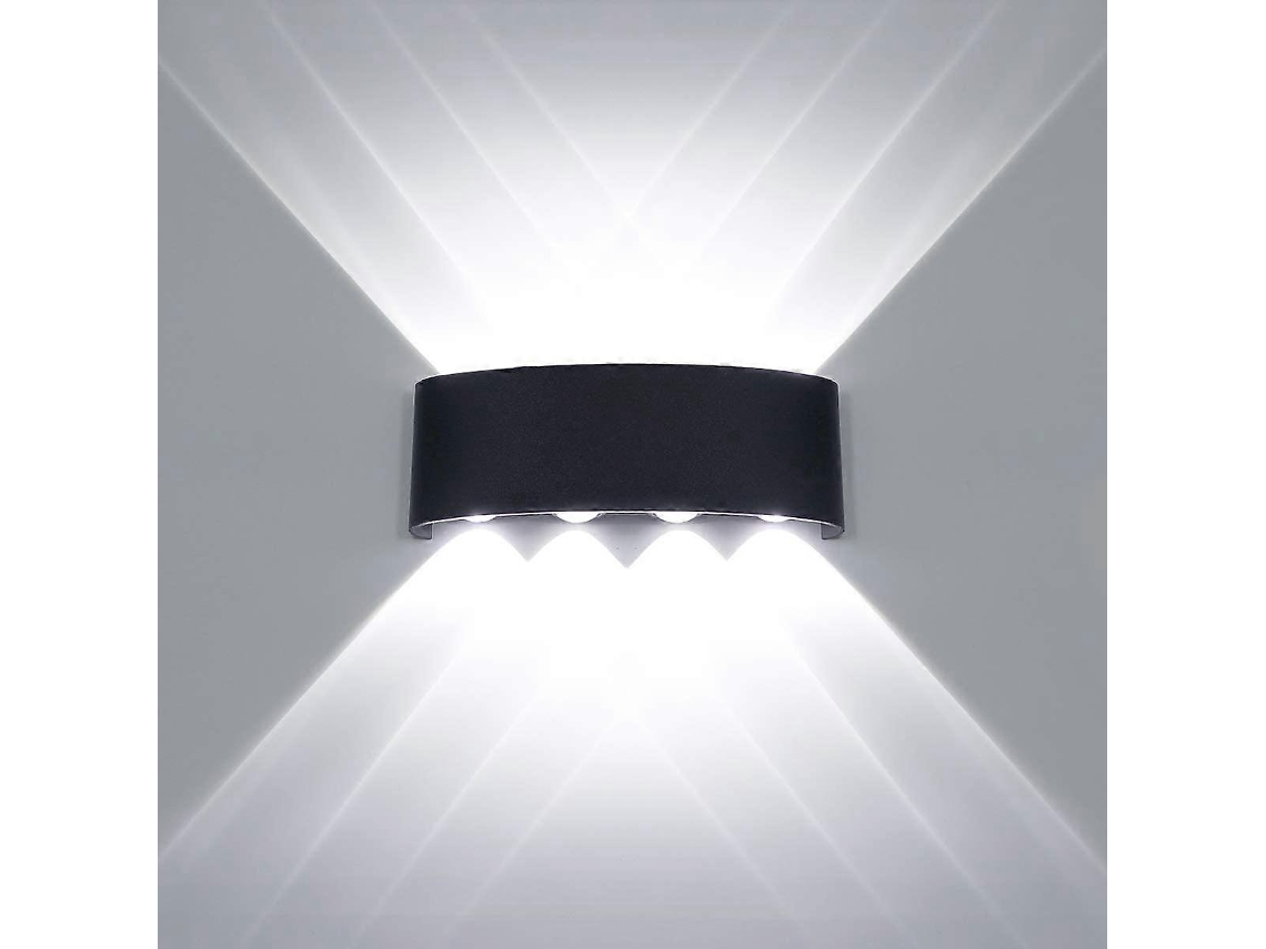 Rebe luz de Teto Led Moderna Impermeável Ip65 8w Alumínio Preto para Interior Exterior Passeio Corredor Banheiro