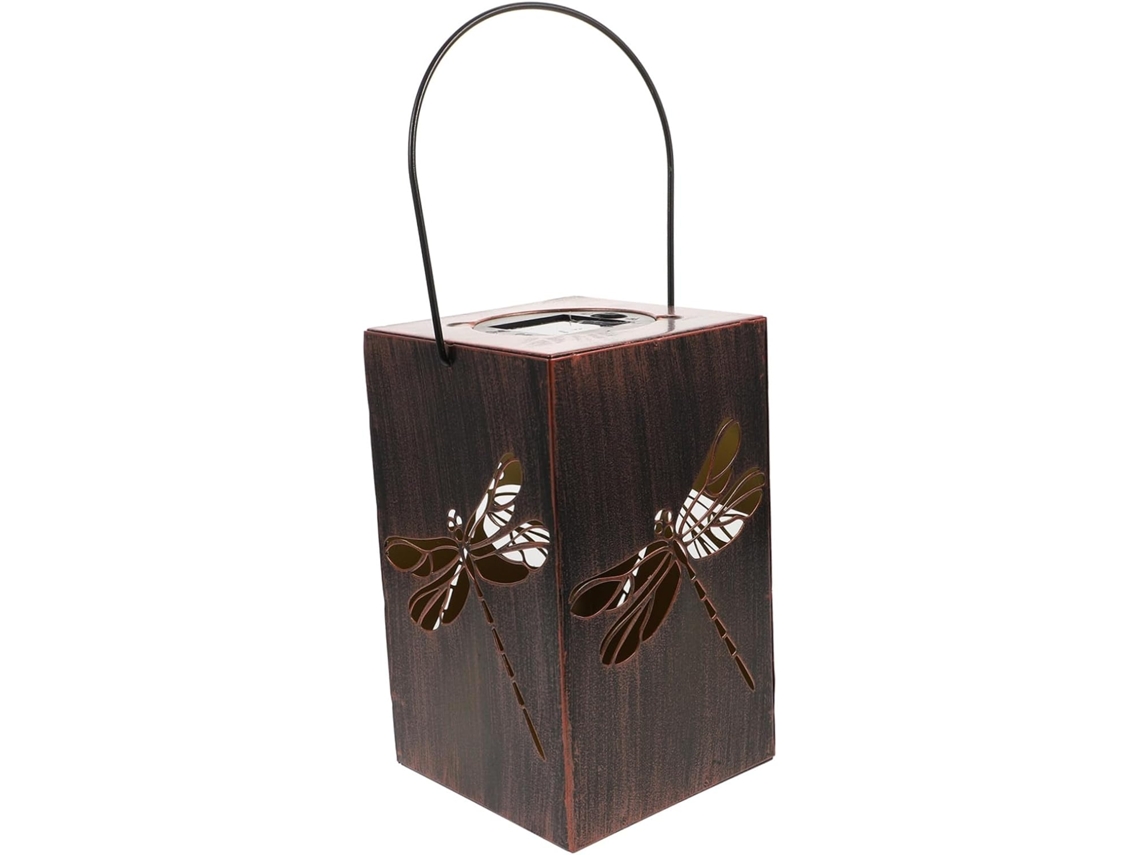 Luminária Solar Decorativa Estreita para Pendurar, Ideal para Jardim Externo. Impermeável, Durável e com Estampa Elegante. SFUSHOS