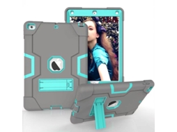 Capa De Silicone À Prova De Choque Universal Para Ipad 10.2 Polegadas Cinza Verde Sfushos (7.ª/8.ª/9.ª Geração, 2019 2021)